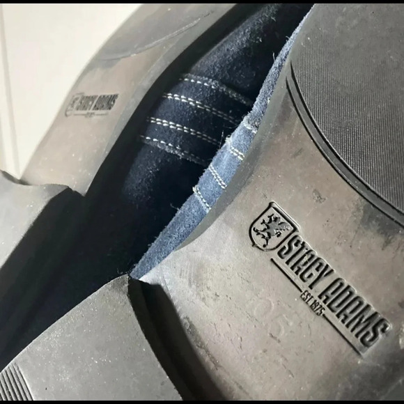 Suede Loafer Slip On Shoe Preppy Mens Size 10.5 STACY ADAMS - Picture 7 of 11